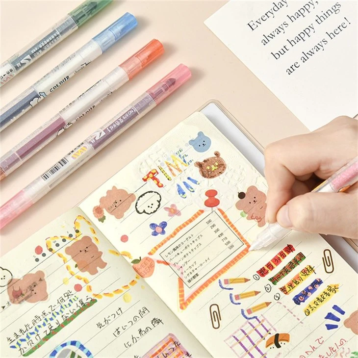 12pcs Creative Magic Color Highlighter