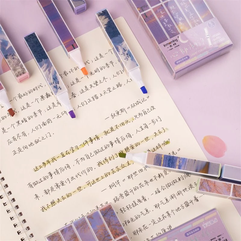 5pcs Set Espesyal Enpresyon Highlighter